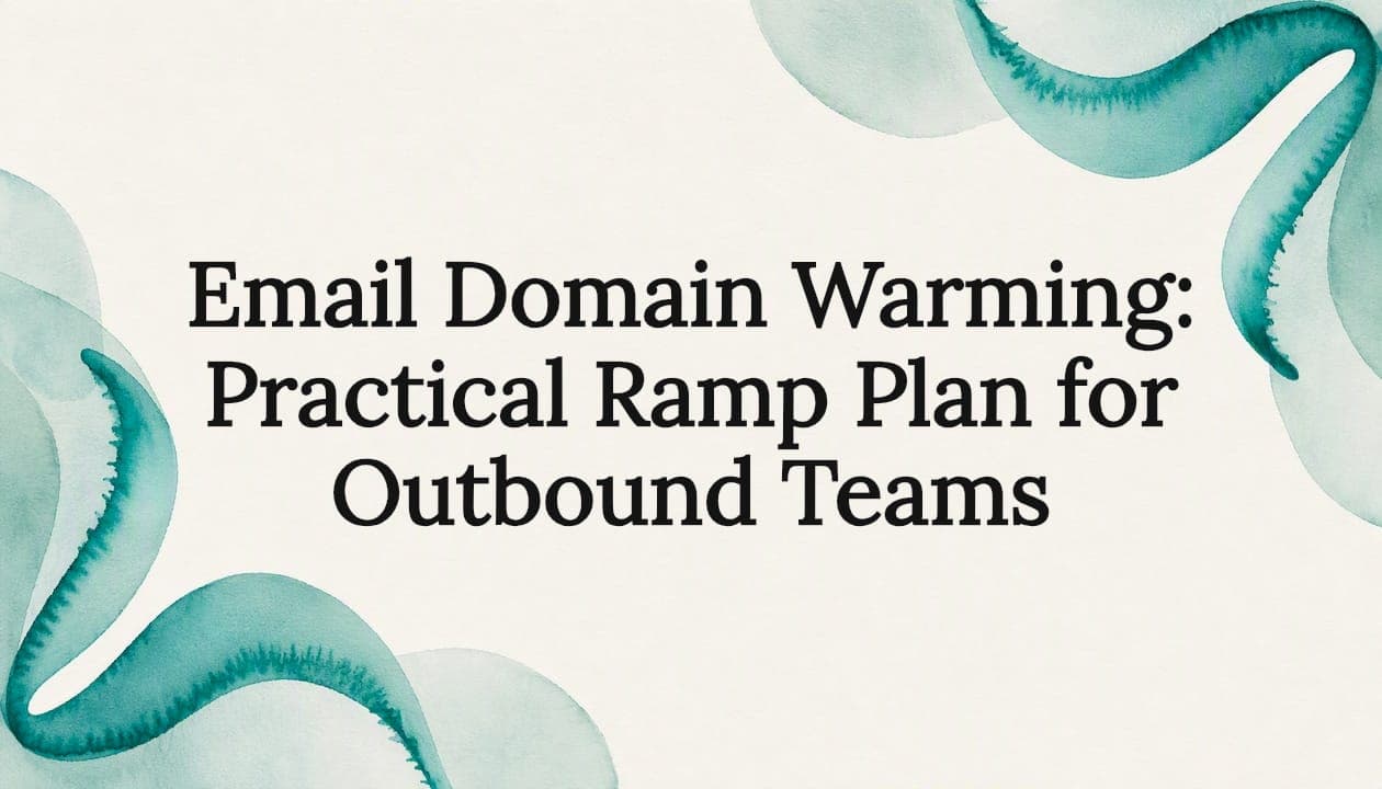 Email Domain Warming: Practical Ramp Plan for Outbound Teams